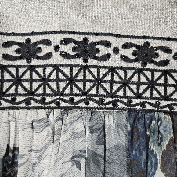 Anthropologie Hemant & Nandita Revolve Beaded Maxi Dress Silk Embellish Size XS - Picture 9 of 15